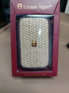 Etienne Agner Lippenstift Etui 80er Jahre. Gewebt. - Bild 1 von 3