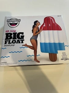 NWT Big Mouth Giant Ice Bomb Pop Pool Float 8+ Red White Blue Patriotic New in B - Picture 1 of 5