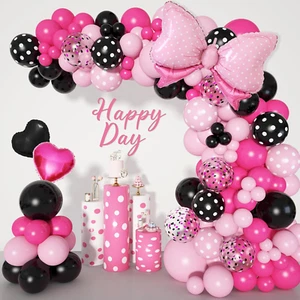 Kit De Arco Guirnalda Globos Minnie Mouse Decoracion Para Fiestas Cumpleaños - Picture 1 of 12
