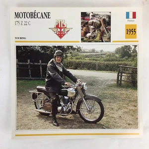 Motobecane 175 Z 22 C - 1955 Spec Sheet Info Card - Picture 1 of 2