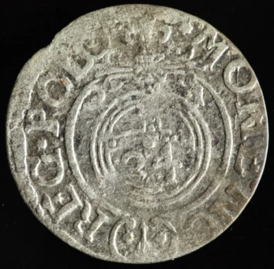 Europian Medieval POLTORAK 1/24 THALER 1621 Sigismund III Silver Coin M1230 - Image 1 of 2
