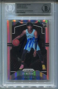 2019-20 Ja Morant Panini Prizm AUTO SILVER ROOKIE Rc #249 BGS BAS AUTHENTIC - Picture 1 of 2
