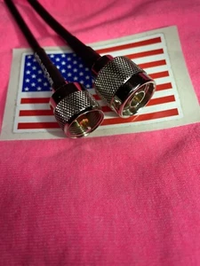 72" N Male to PL-259 Male RG58 6FOOT jumper pigtail Cable MADE IN USA - Picture 1 of 2