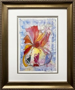 Rothenberg "New Heavens and a New Earth" FRAMED Signed Art Jerusalem Kabbalah - Picture 1 of 4