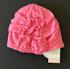 NWT Janie and Jack 12 24 M Pink Rosette Swim Cap Hat Seaside Cottage - Afbeelding 1 van 3