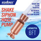 6FT Self Priming Transfer Fuel Water Oil Paint Copper Siphon Hose Jiggler Pump