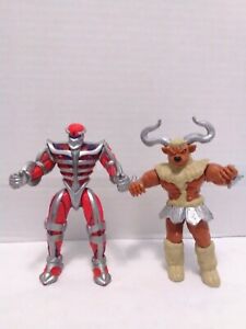 1994 Bandai Power Ranger Action Figures Minotaur & Lord Zedd