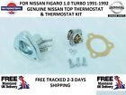 FOR NISSAN FIGARO GENUINE TOP THERMOSTAT HOUSING AND THERMOSTAT KIT  UK STOCK