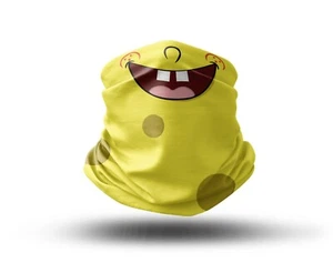 Tela Lavable Cubierta Facial Cuello Gaiter Estampado Bob Esponja Diseño Inspirado en la UE - Imagen 1 de 6