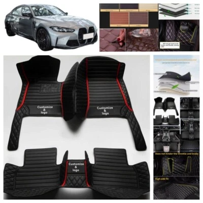 Alfombrillas impermeables de cuero para todo tipo de clima para BMW 2000-2026 Foto 1 de 4