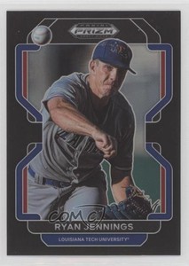 2022 Panini Prizm Draft Picks Black Prizm Ryan Jennings #PDP128