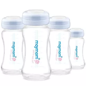 Botella de almacenamiento y colección de leche materna de cuello ancho Maymom 9 oz; compatible con espectros - Imagen 1 de 9