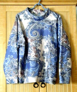 Collectible NORACORA Women's Top Paisley Sz. L - Picture 1 of 2