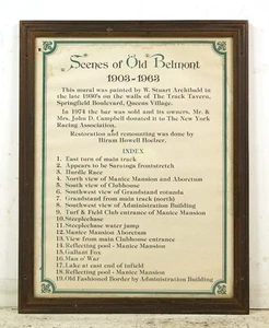 Szenen der alten Belmont Rennbahn Rahmen Wandbild Index Poster - Bild 1 von 9