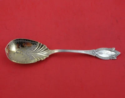 Diamond by John Polhamus / Shiebler Sterling Silver Berry Spoon GW BC Pointed Foto 1 de 3