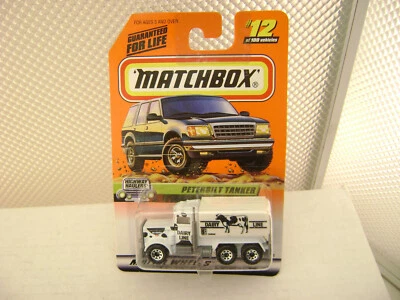 1998 MATCHBOX SUPERFAST #12 PETERBILT DAIRY MILK TANKER NEW ON CARD - Image 1 of 3