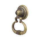 Olde Forge Ring Pendant Cabinet Drop Handle 30mm Diameter Antique Brass
