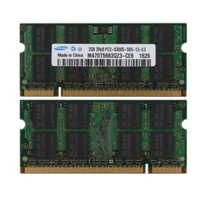Samsung 4GB 2X2GB PC2-5300 DDR2 667Mhz Memory Mid 2007 Macbook Pro iMac Mac,Mini - Picture 1 of 6