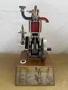 Modellino Didattico Scuola Guida SIFMA Lecco Motore Diesel Epoca Collezione - Foto 1 di 18