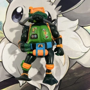 Vintage 1992 TMNT Navy Seal Mike Figure with Stickers, Belt, Backpack and Hoses - Picture 1 of 13