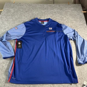 Maglione New York Giants uomo 3XL NFL calcio Nike Dri-FIT quarto zip sul campo - Foto 1 di 12