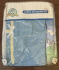 VTG Baby Looney Tunes 3 Piece Playday Accessory Set Crib Skirt Flannel Receiving