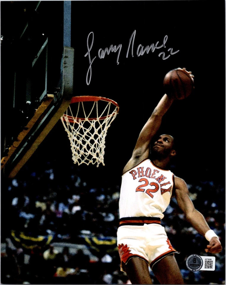 FOTO ASSINADA POR LARRY NANCE SR 8X10 BECKETT CERTIFICADO DE AUTENTICIDADE SLAM Dunk Champ Cavs Cavaliers 1 - Imagem 1 de 1