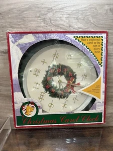 Vintage Christmas Carol Wall Clock, Here Are A Traditional Carol HourLY WORKS - Picture 1 of 5