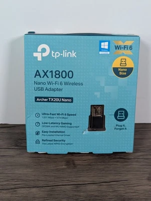 Tp-Link Nano USB Wifi 6 Adapter for Pc Archer TX20U Nano - AX1800 2.4G/5G Dual - Image 1 of 4