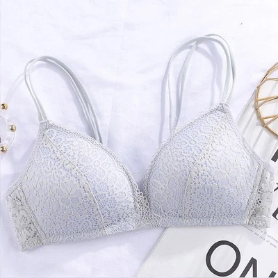 Wireless Thin Womens Bras AAA AA A B C Girls Bra Lace Sexy Lingerie Brassiere - Image 1 of 4