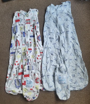 2x Bolsas Gro de Viaje 6-18 Meses 0.5 TOG Temas de Verano + Bolsas de Transporte a Juego Foto 1 de 4