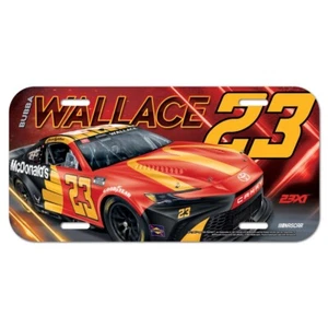 Bubba Wallace 2024 Wincraft #23 McDonald's Poly License Plate - Picture 1 of 1