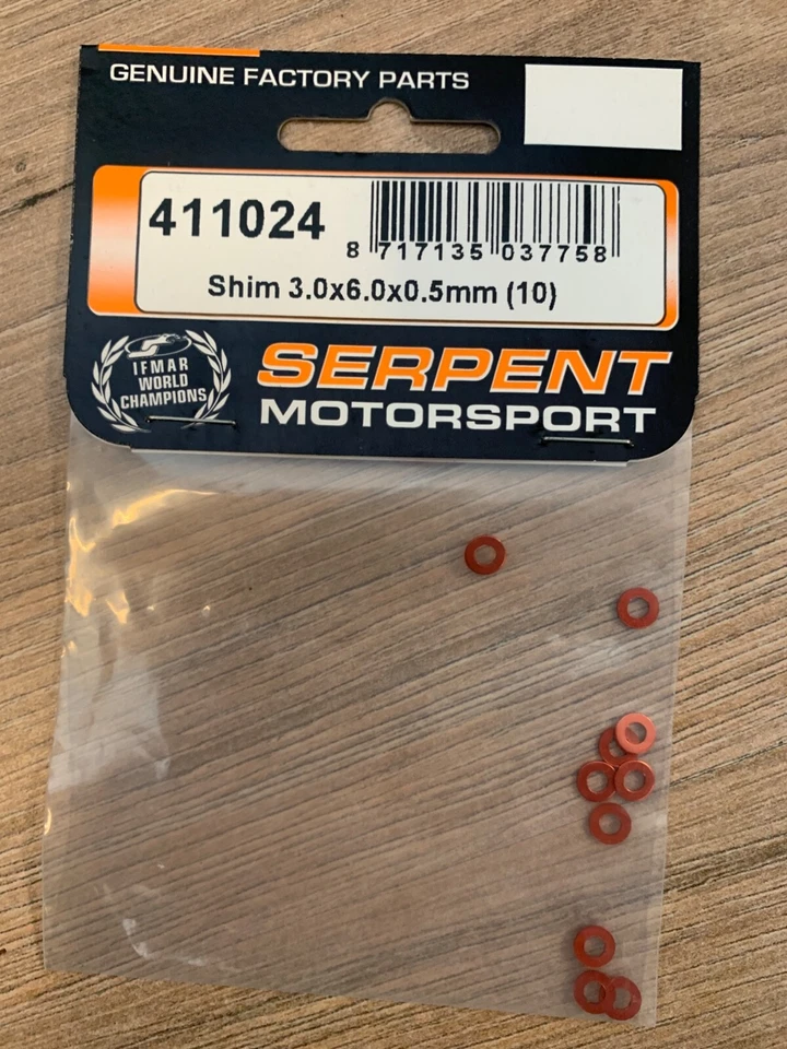 Serpent Shim 3.0×6.0x0.5mm (10) 411024 - Image 1 of 1