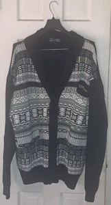 Vintage Parish Nation Herren Boho Gr. 4XL Strick 3 Taschen Button Down Strickjacke 3067 - Bild 1 von 8