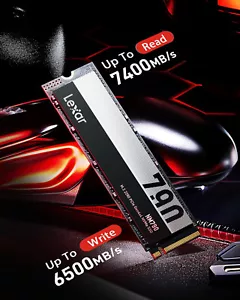 SSD INTERNO GAMING NVME 4.0 1TB LEXAR NM790 PCIE 4.0 M2 1000GB PS5 NOTEBOOK - Foto 1 di 10