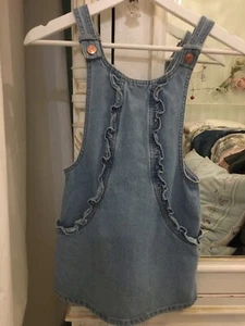 Next, Denim Dungaree Pinafore Dress, Age 6 years - Picture 1 of 6
