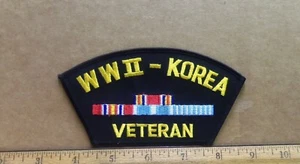 Gestickter Aufnäher 2. Weltkrieg - Korea Kriegsveteran - Bild 1 von 3
