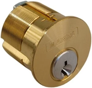 Marks USA Set of 2#2161 Solid 1-1/8'' Mortise Cylinder - Picture 1 of 1