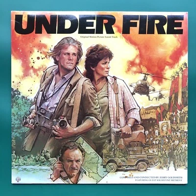Jerry Goldsmith UNDER FIRE Film Soundtrack LP Nick Nolte Gene Hackman Nicaragua - Image 1 of 4