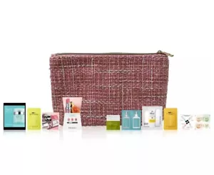 Macy's 9-teiliges Deluxe Proben Geschenkset Rosa/Gold Tweed Tasche - Bild 1 von 2