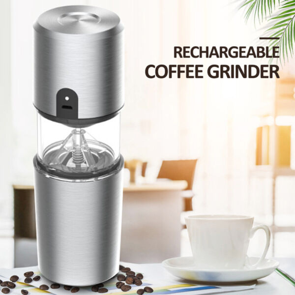 Electric Coffee Grinder Pepper Mills USB Rechargeable for Cafe Photo Related