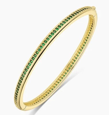 Gorjana Paseo мерцающая манжета, зеленый - Изображение 1 из 4