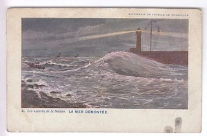 CPA DUNKERQUE 59 - PUB RAFFINERIE PETROLE NATURE PHARE MER DEMONTEE 1925 ~B88 - Picture 1 of 2