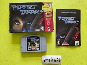 Perfect Dark N64 Nintendo 64, 2000 CIB Completo en Caja y Manual - Probado - Imagen 1 de 8