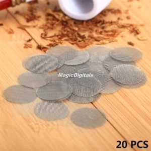 HOT 0.79" 20pcs Stainless Steel Tobacco Smoking Smoke Screen Pipe Metal Filters - Picture 1 of 10