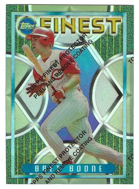 1995 Topps Finest Refractor #054 Bret Boone Cincinnati Reds BV$10 #54 - Image 1 of 1