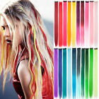 Colored Clip in Hair Extensions Clip in Synthetic Long Straight Hairpieces