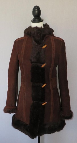 Gucci Vintage Guccissima Giacca di Pelle di Pecora Shearling