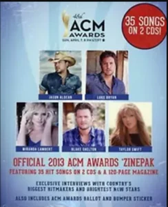 Official 2013 ACM Awards Zinepak 2 CD Walmart Exclusive Country Music 35 Songs - Picture 1 of 1