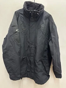 Oakley SoftWear VTG 90s Black Nylon Full Zip Jacket Mens XL - Picture 1 of 11